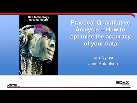 Practical Quantitative Analysis - How to Optimize the Accuracy of your Data