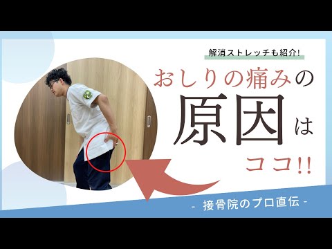 【お尻の痛み〜坐骨神経痛〜】座っているとお尻が痛くなる。歩いていると痛みやシビレで歩けなくなる。そんな方へのストレッチ！｜接骨院のプロが教えるお家セルフケア｜テラピスト接骨院