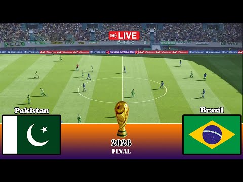 LIVE🔴| Brazil vs Pakistan - Fifa Cup 2026-Final | PES 21 Simulation