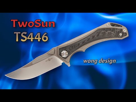 TwoSun TS446: Beefy Trailing Point Big Folder - 3-way Opening!