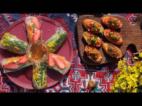 Eat Flower like Vegetable, 5 Flowers to Eat in Early Spring, Simple Recipes|Countryside Life