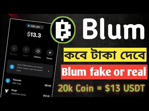 Blum কবে টাকা দেবে | Blum fake না real.| Blum Airdrop listing date