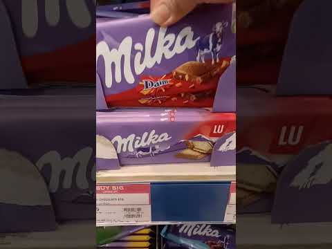 ASMR Milka Chocolates #shorts #shortvideo #asmr #food #satisfying