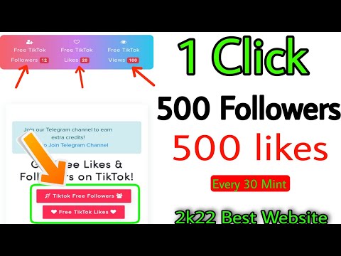 Get free 500+ Followers and likes on tiktok. get more followers on tiktok free.