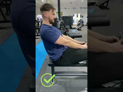 How to do the seated row CORRECTLY! #shorts