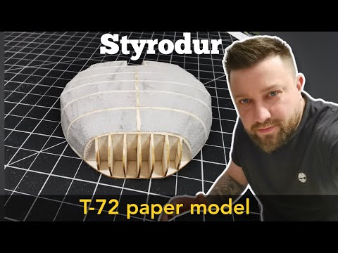 #10 T-72 paper model (part 10) 1/25