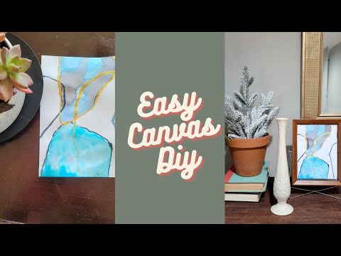 A mini Canvas Hack, Easy Abstract painting