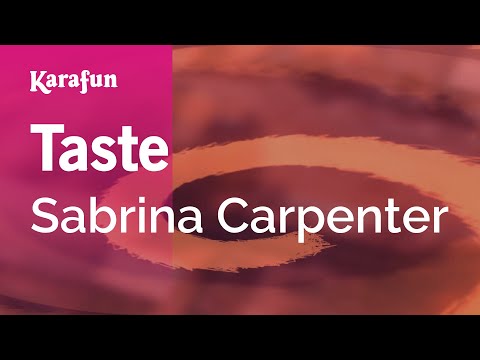 Taste - Sabrina Carpenter | Karaoke Version | KaraFun