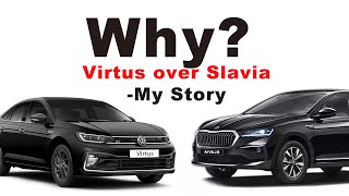 Why I Chose the VW Virtus GT over Slavia : Cosmetics, Engine, Gearbox & Suspension - My Insights !