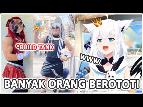 FUBUKI Tertawa Melihat Banyaknya Kiriman Foto Cosplayer Build Tank | (Hololive Clips)