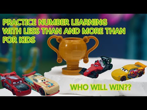 Practice More Than and Less Than for Kids: Race Car Friends