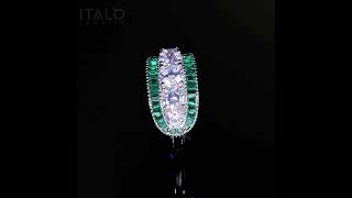 Italo Jewelry---Italo Eternity Wedding Band For Women Unique Eternity Ring.💚 (SKU:212071)