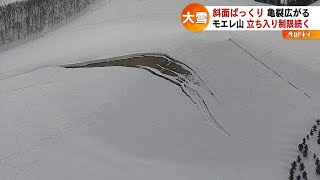 斜面の〝亀裂〟大きく広がる…モエレ山の立ち入り制限続く　北海道札幌市　2022年2月18日放送