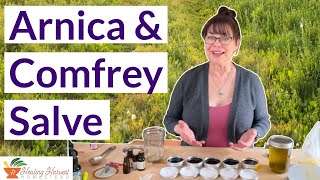 Arnica & Comfrey Salve for Bruises, Pain, Sore Muscles, Inflammation