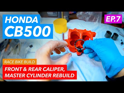 Honda CB 500 Caliper seals and master cylinder rebuild (part 7) 93 - 03