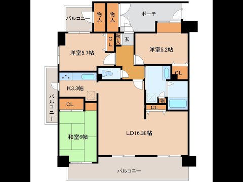 宇部市医学部附属病院近隣の売りマンション