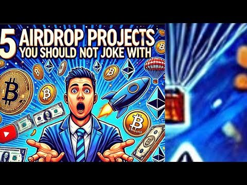 THE BEST FIVE EASY TO MINE AIRDROP YOU SHOULD NEVER JOKE WITH #airdrop #crypto