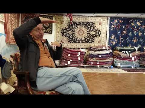 Robert Der Marderosian owner of Oriental Ispahan Rug Company in Fitchburg, April 11, 2019