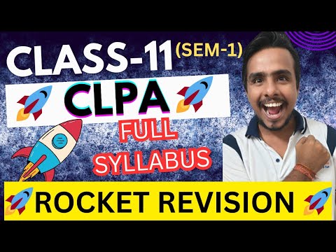 CLPA🚀 ROCKET REVISION 🚀 | CLASS 11 | FULL SYLLBUS | #wbboard #wbchseboard #wbchse #wbboard #ajeducom