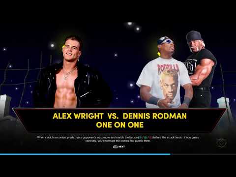 WCW Alex Wright VS NWO Dennis Rodman - WWE2K24