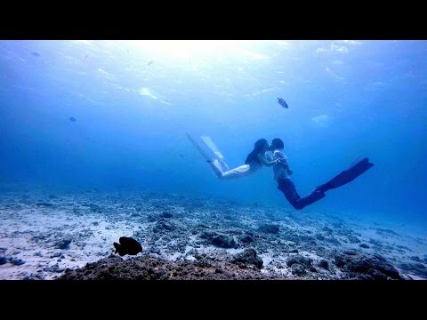 Freediver's Underwater Wedding