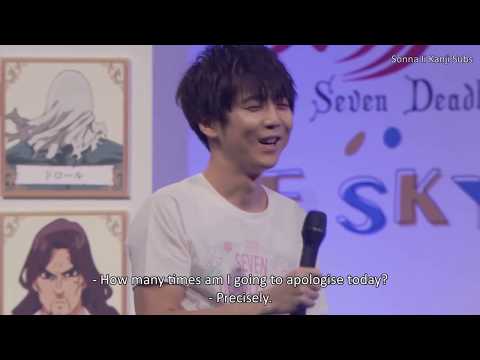 [ENG SUBS] Kaji Yuki's message to Meliodas, and apology for Amamiya's and Kuno's mistakes