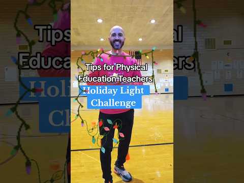 "Holiday Light Challenge" Classic cooperative winter game! #physicaleducation #physed #pe #shorts