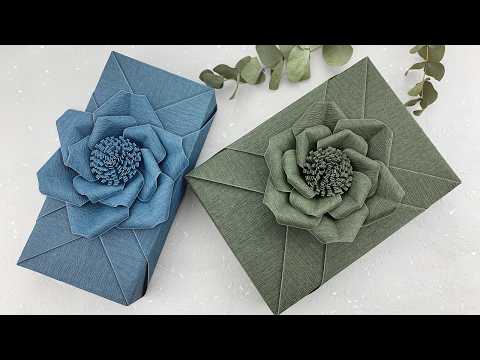 Gift Wrapping ｜DIY Gift Packing Ideas + Paper Flower Craft Tutorial (2023 Update)