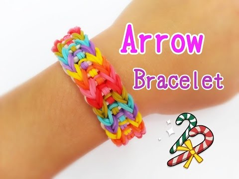 Arrow Rainbow Loom Monster Tail Bracelet Tutorial ~ How To