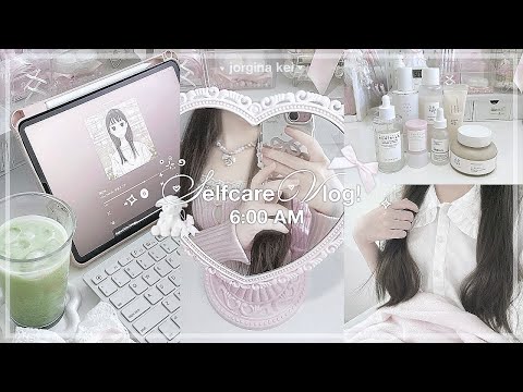 SELF CARE VLOG! 🎀🛁 | waking up at 6 am, eating out, grwm, skincare, parblo Intangbo X7 | jorginakei