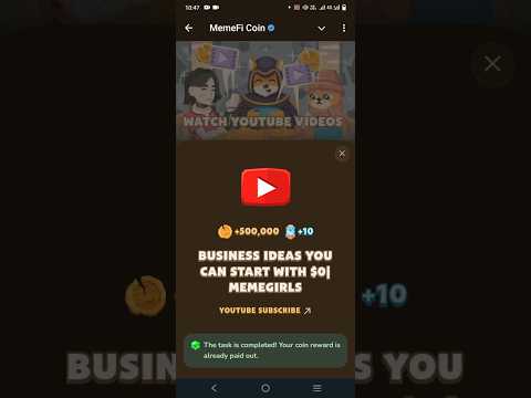 Memefi video code today| Business ideas you can start with  $0