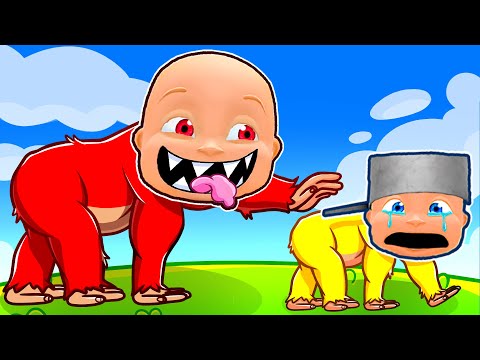 Baby Becomes The BIGGEST MONKEY in Roblox!