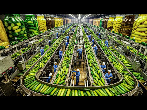 How Millions Of Cucumbers Are Grown In Greenhouses And Harvested - Technology For Growing Cucumbers