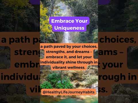 Unleashing Your Inner Glow: Embracing Uniqueness #innerstrength #motivation #healthandwellness