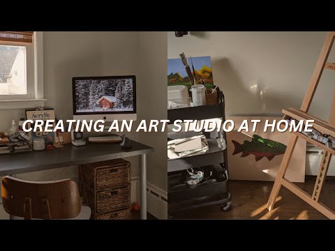 home office to art studio?! | slowing down with art 🎨