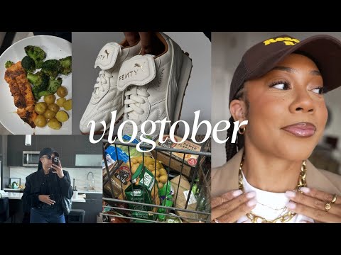 VLOGTOBER | getting back on track, gym, making dinner 🍽️, grocery shopping 🛒  | Faceovermatter