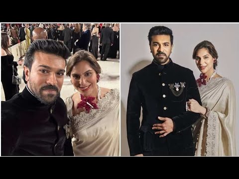 "Natu Natu "Ram Charan and Upasana On Oscar Red Carpet @momsclassicfoods1667#oscars #rrr #ntr