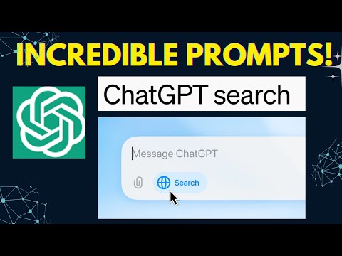 ChatGPT SEARCH - 7 AMAZING prompts to use for INCREDIBLE results!