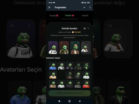 Frogmates Daily Combo 5 Eylül #frogmates #dailycombo #airdrop