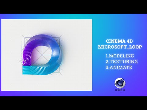 HOW TO CREATE MICROSOFT_LOOP  3D MOTION GRAPHIC TUTORIAL #3dmodeling #youtube #toturials #MICROSOFT