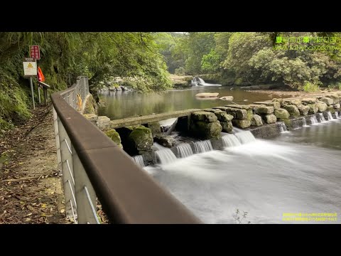 新北市雙溪區虎豹潭/戶外高耐腐竹木材扶手、天花板、格柵、圍欄、石籠座椅