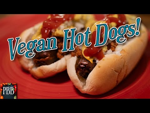 Delicious Vegan Chili Cheese Dogs!  Super Easy Recipe!