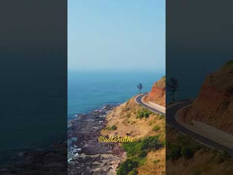 Tata Harrier on the Coastal Roads #aatakuthe #shorts #drone