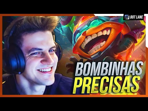 100% de APROVEITAMENTO nas bombinhas do ZIGGS na botlane! 💣