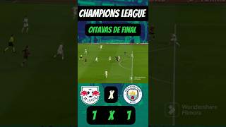 RB LEIPZIG 1 X 1 MANCHESTER CITY - GOLS DO JOGO - CHAMPIONS LEAGUE #golsdojogo #championsleague