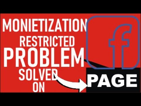 Facebook Monetization Restricted Problem (SOLVED) restricted monetization facebook page