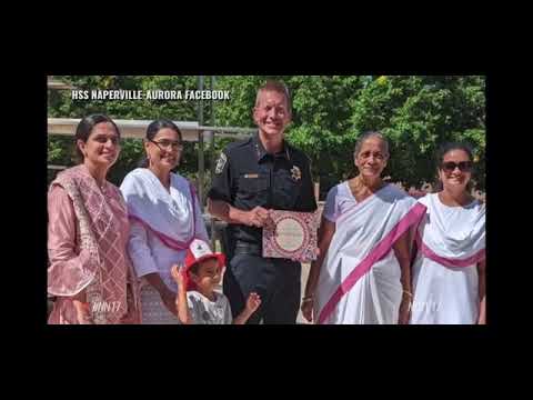 Rakshabandhan Celebrations at Naperville with First Responders