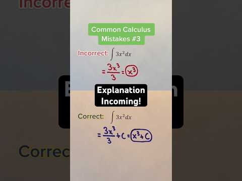 Common Calculus Mistakes #3 Explanation #Shorts #math #calculus #mistakes #education