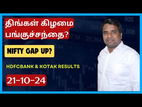 திங்கள் கிழமை பங்குச்சந்தை? -21-10-24 | Hdfcbank | Kotak | RBL Bank | Nifty Lot Size | GST | Techm