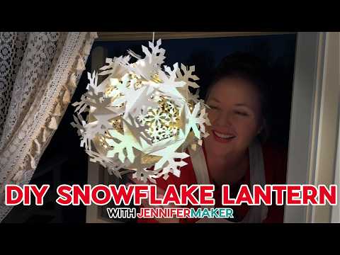 DIY Light Up Snowflake | BIG Christmas Decoration Idea! ❄️